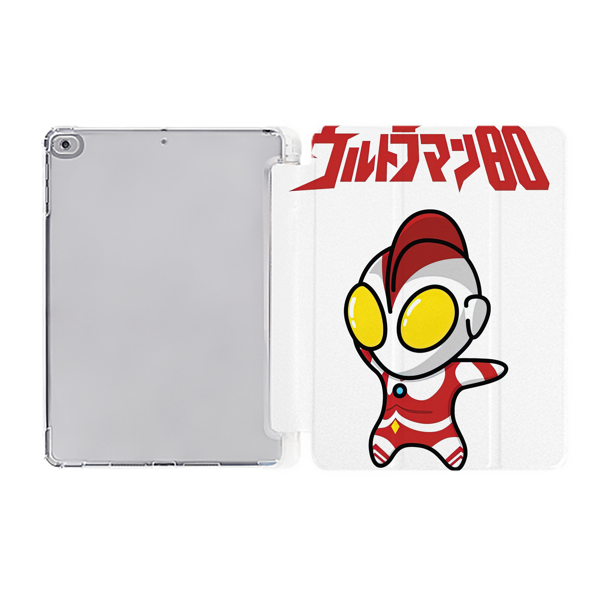 （画像用） ウルトラマン Ultraman IPad ケース ペン収納付き 三つ折りスタンド PUレザー×シリコン 対応機種9.5/10.5/10.9インチ